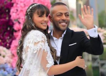 اللقطات الأولى من حفل زفاف تامر عاشور ونانسي نور