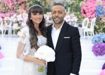 اللقطات الأولى من حفل زفاف تامر عاشور ونانسي نور